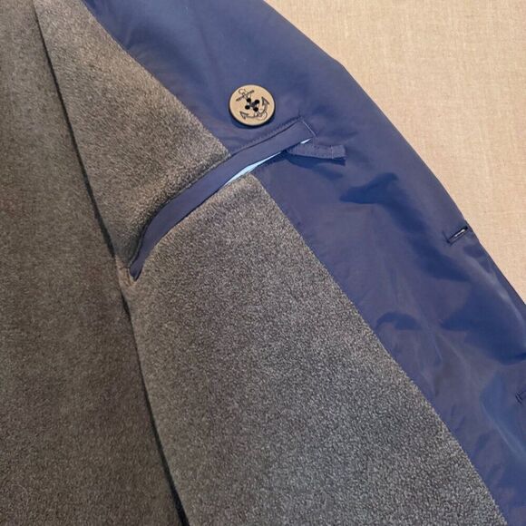 Lands’ End Men’s Squall Coat Jacket Navy Blue Medium Tall M/T Fleece Lined Water - Picture 8 of 11